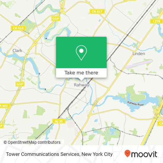 Tower Communications Services map