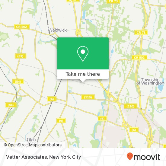 Mapa de Vetter Associates