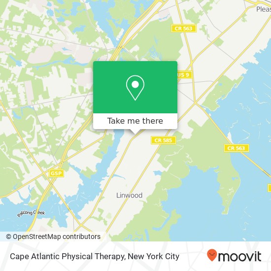 Cape Atlantic Physical Therapy map