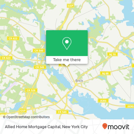 Allied Home Mortgage Capital map