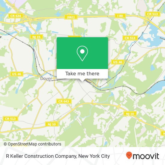 R Keller Construction Company map