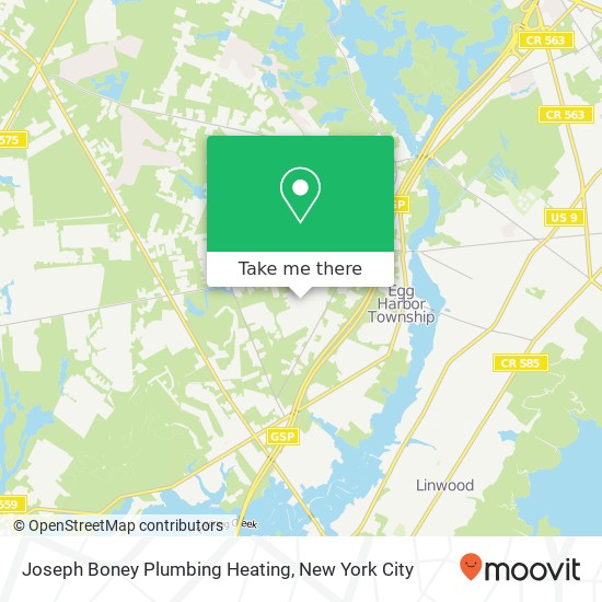 Mapa de Joseph Boney Plumbing Heating