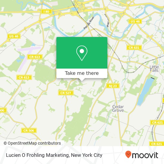 Lucien O Frohling Marketing map