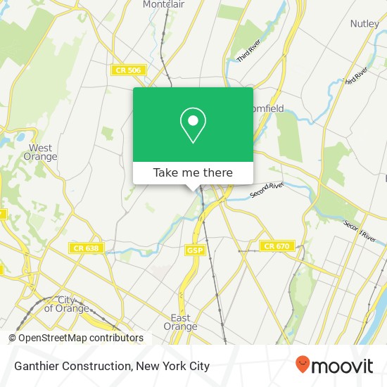 Mapa de Ganthier Construction