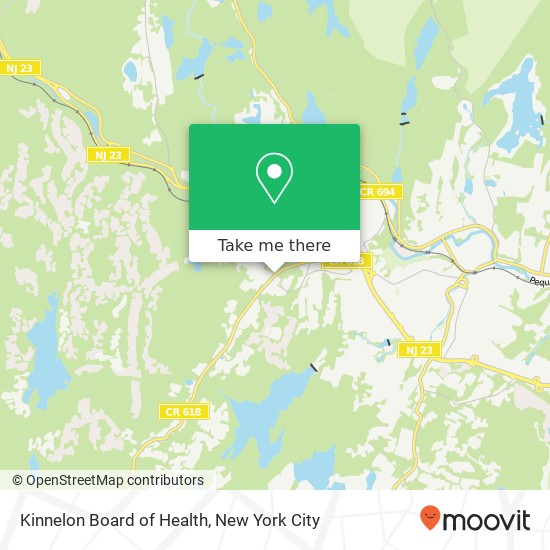 Mapa de Kinnelon Board of Health