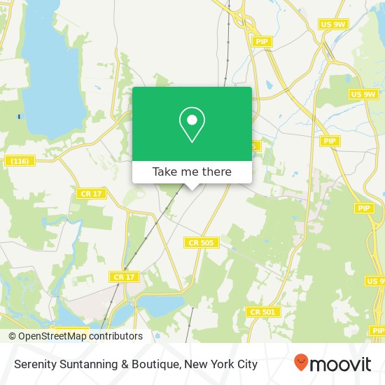 Mapa de Serenity Suntanning & Boutique