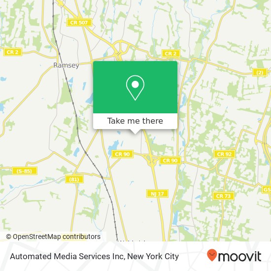 Automated Media Services Inc map