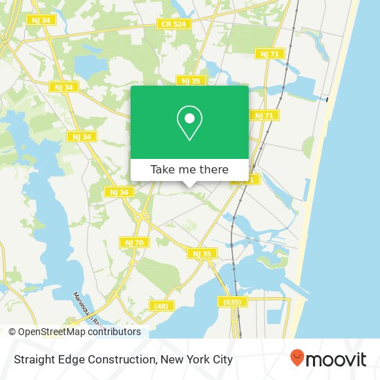 Straight Edge Construction map