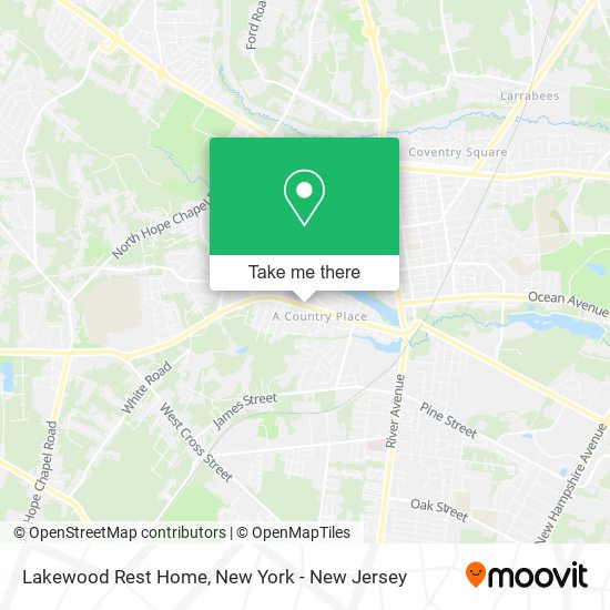 Lakewood Rest Home map
