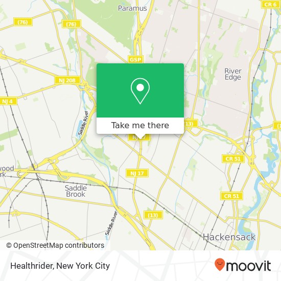 Healthrider map