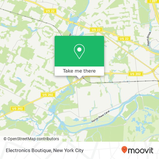 Mapa de Electronics Boutique