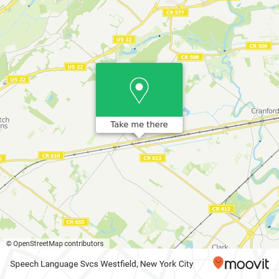 Mapa de Speech Language Svcs Westfield