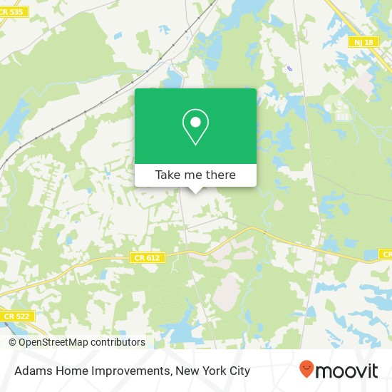 Adams Home Improvements map