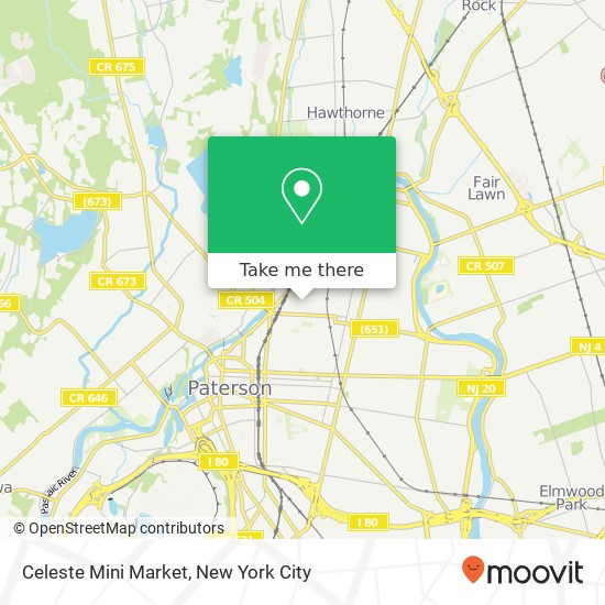 Celeste Mini Market map