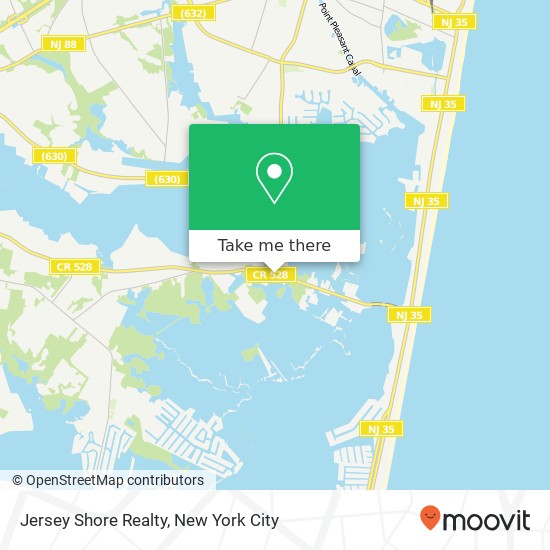 Mapa de Jersey Shore Realty