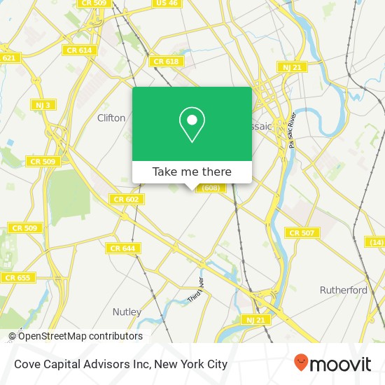 Mapa de Cove Capital Advisors Inc