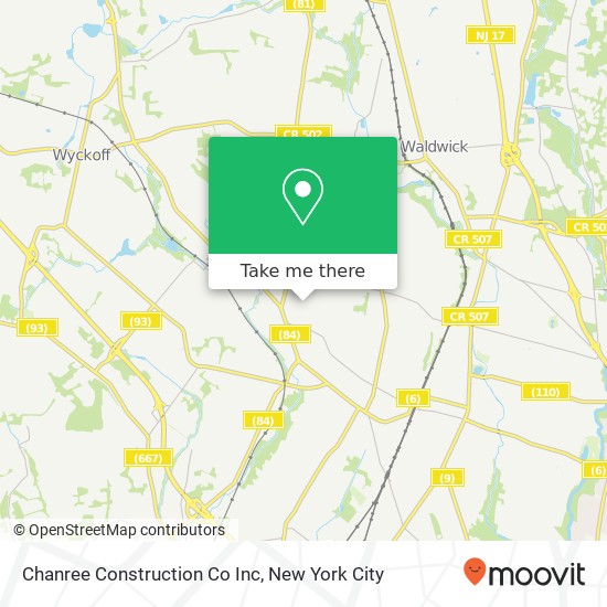 Chanree Construction Co Inc map