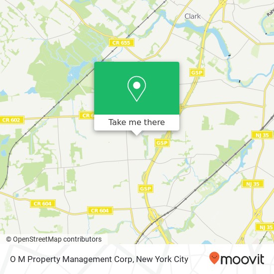 O M Property Management Corp map