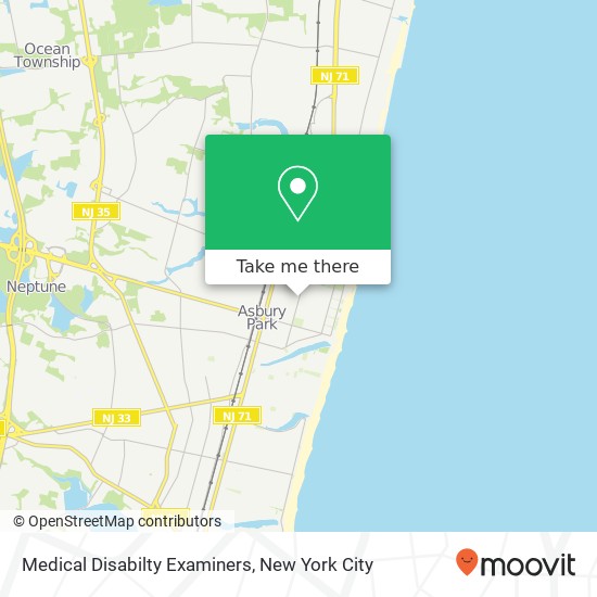 Mapa de Medical Disabilty Examiners