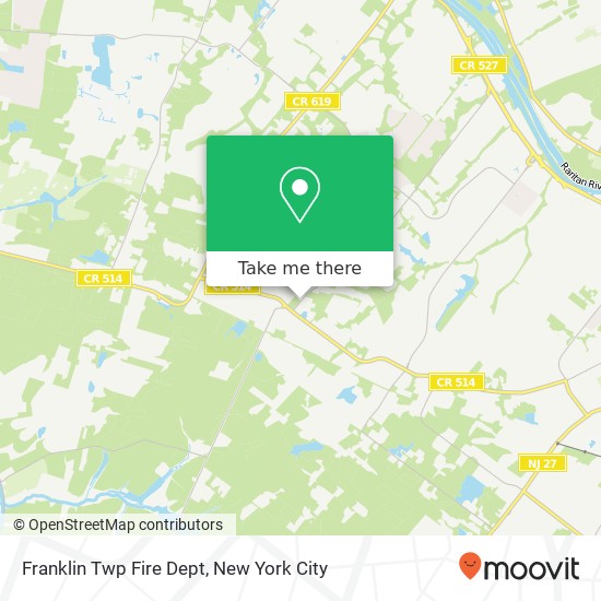 Mapa de Franklin Twp Fire Dept