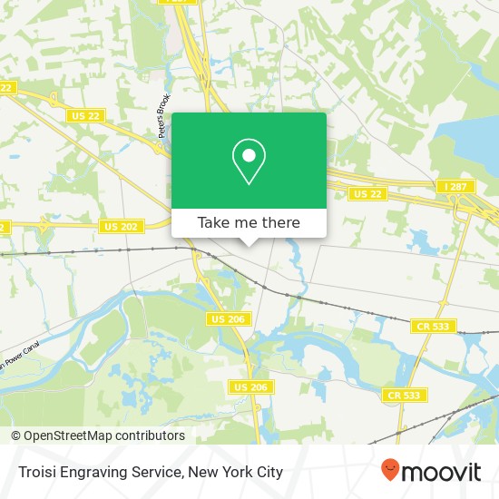 Troisi Engraving Service map