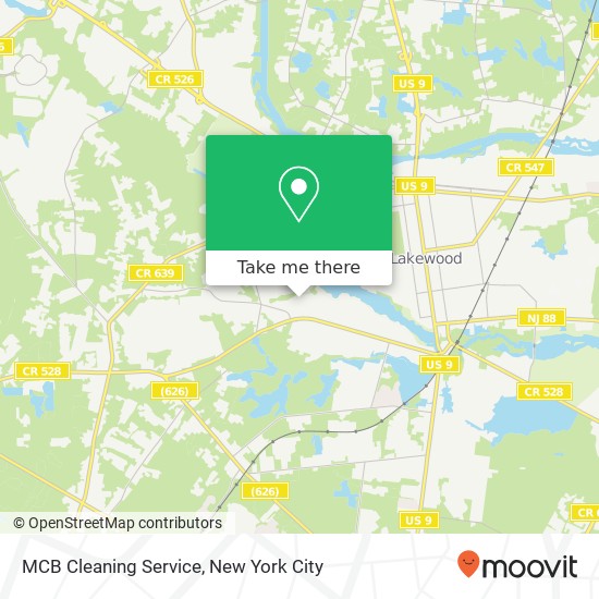 Mapa de MCB Cleaning Service