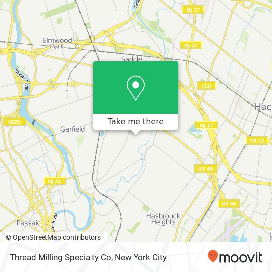 Thread Milling Specialty Co map