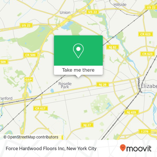 Force Hardwood Floors Inc map