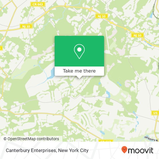 Canterbury Enterprises map
