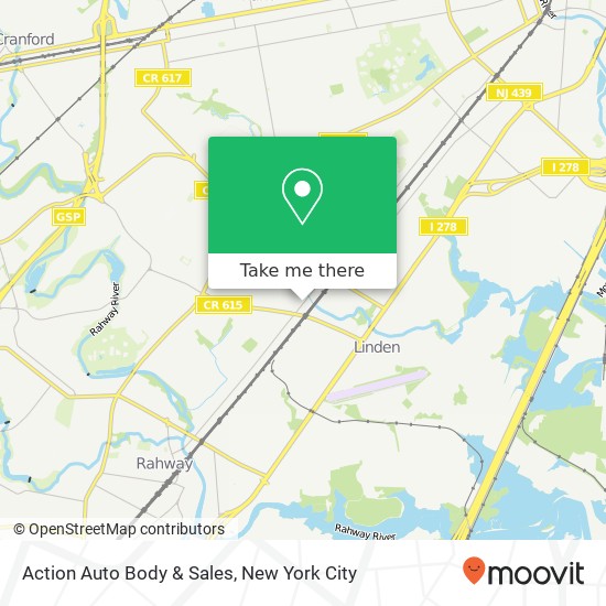 Mapa de Action Auto Body & Sales