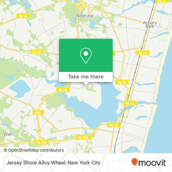 Jersey Shore Alloy Wheel map