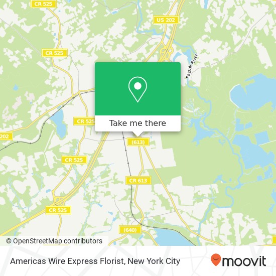 Americas Wire Express Florist map