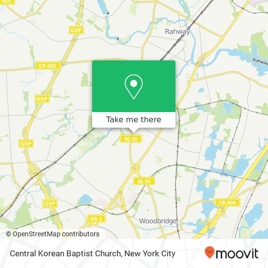 Mapa de Central Korean Baptist Church