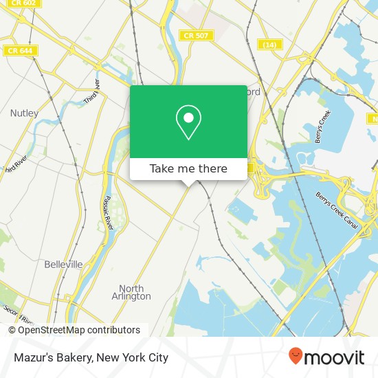 Mazur's Bakery map