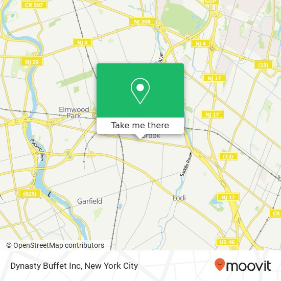 Mapa de Dynasty Buffet Inc