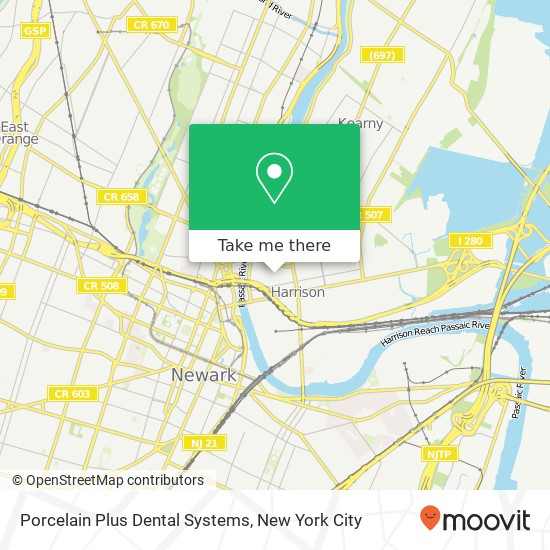 Porcelain Plus Dental Systems map