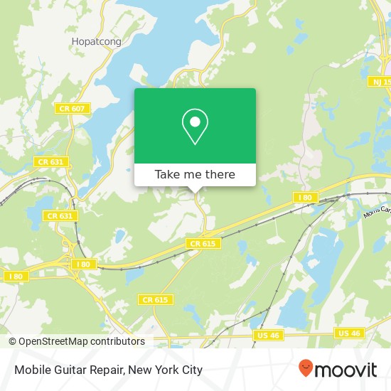 Mobile Guitar Repair map