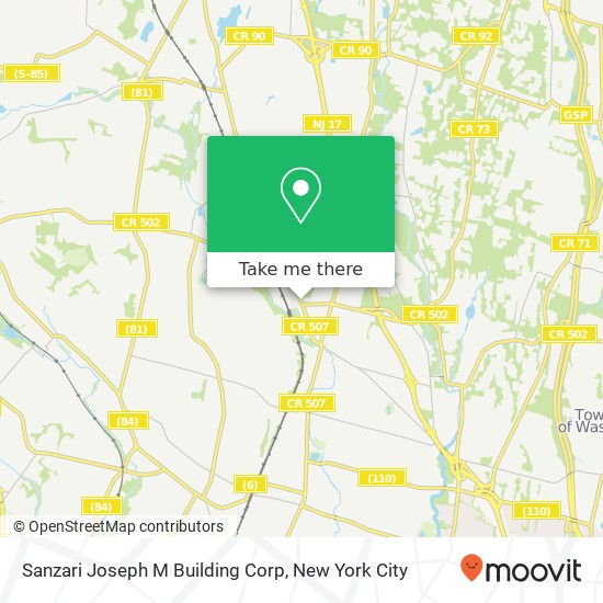 Mapa de Sanzari Joseph M Building Corp