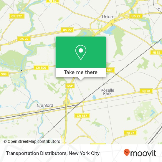 Transportation Distributors map