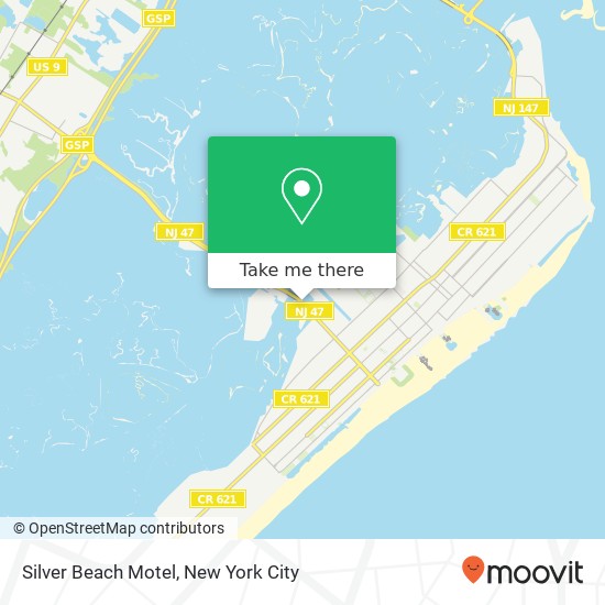 Silver Beach Motel map