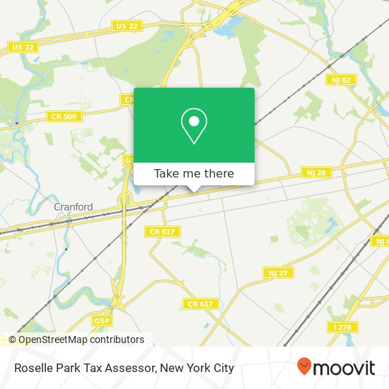 Roselle Park Tax Assessor map
