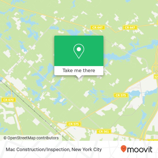 Mac Construction/Inspection map