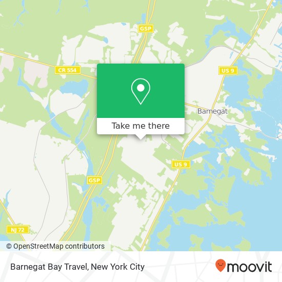 Barnegat Bay Travel map