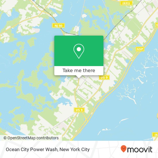Ocean City Power Wash map