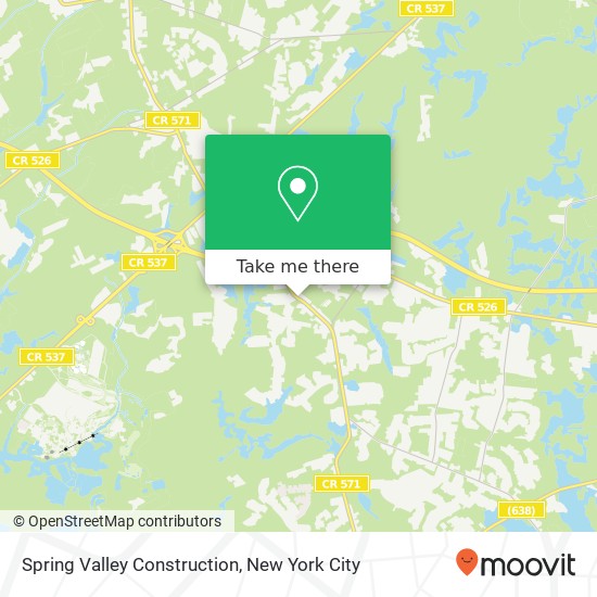 Spring Valley Construction map
