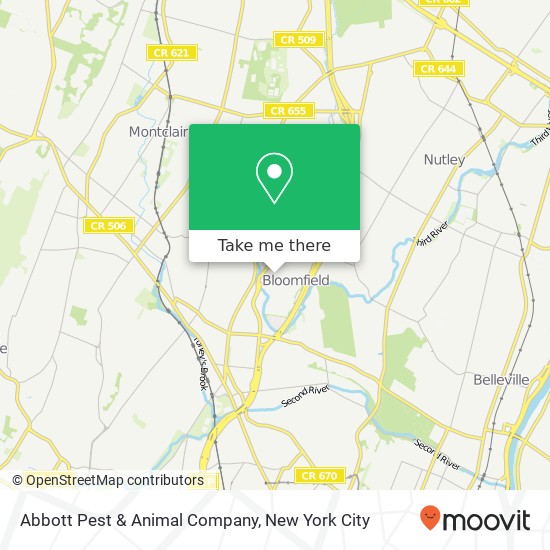 Mapa de Abbott Pest & Animal Company