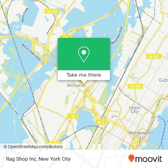 Rag Shop Inc map