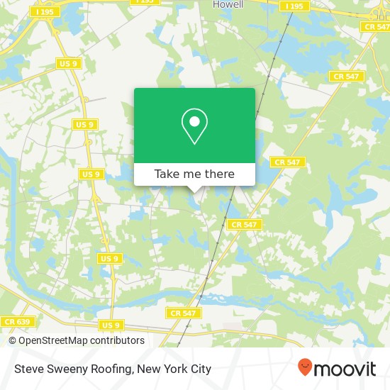 Mapa de Steve Sweeny Roofing