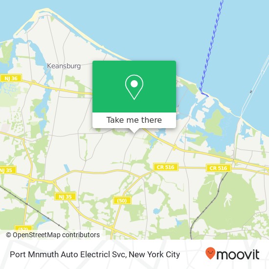 Mapa de Port Mnmuth Auto Electricl Svc