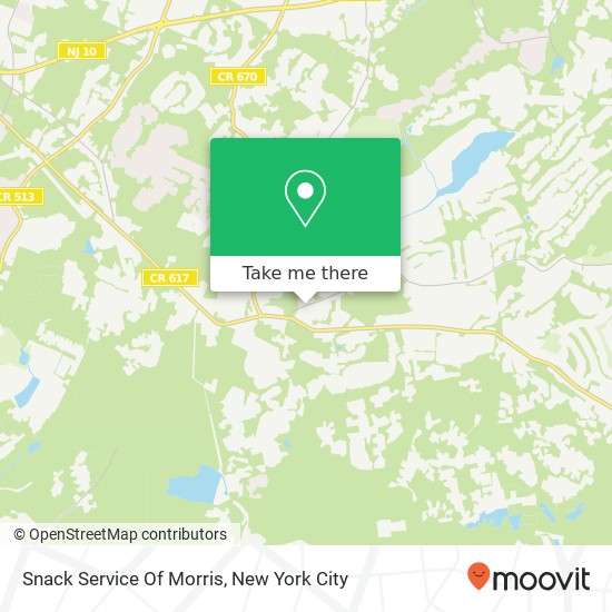 Mapa de Snack Service Of Morris